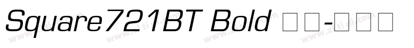 Square721BT Bold 粗体字体转换